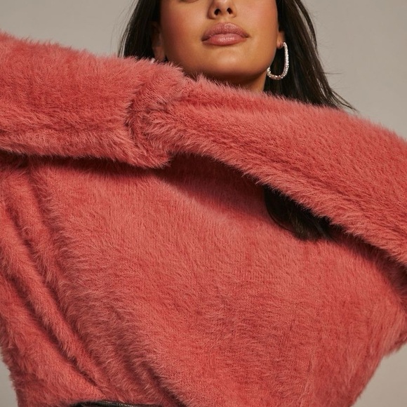 NWT Anthropologie Pilcro Cropped Eyelash sweater size L - Picture 10 of 12